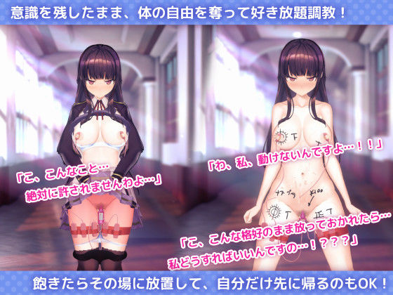 洗脳アプリで清楚なお嬢様をドスケベ調教するシミュレーション サンプル画像