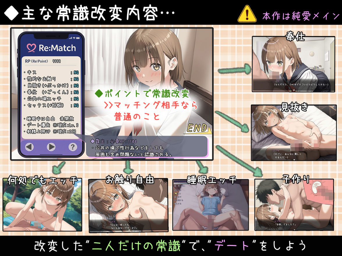 常識改変マッチング〜二人だけの特別ルール〜 サンプル画像