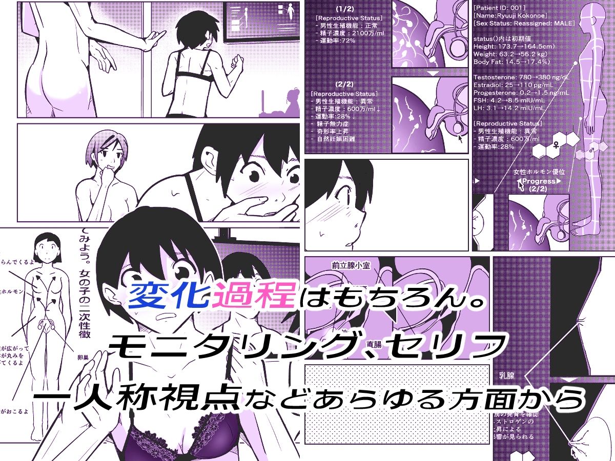 膣内射精する度に互いの要素が入れ替わっていく話 サンプル画像