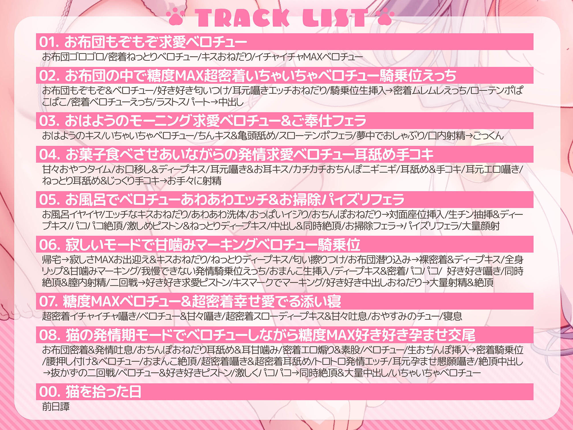 【2026年】捨て猫ユキ音声の魅力を徹底解説｜ベロチュー特化レビュー サンプル画像