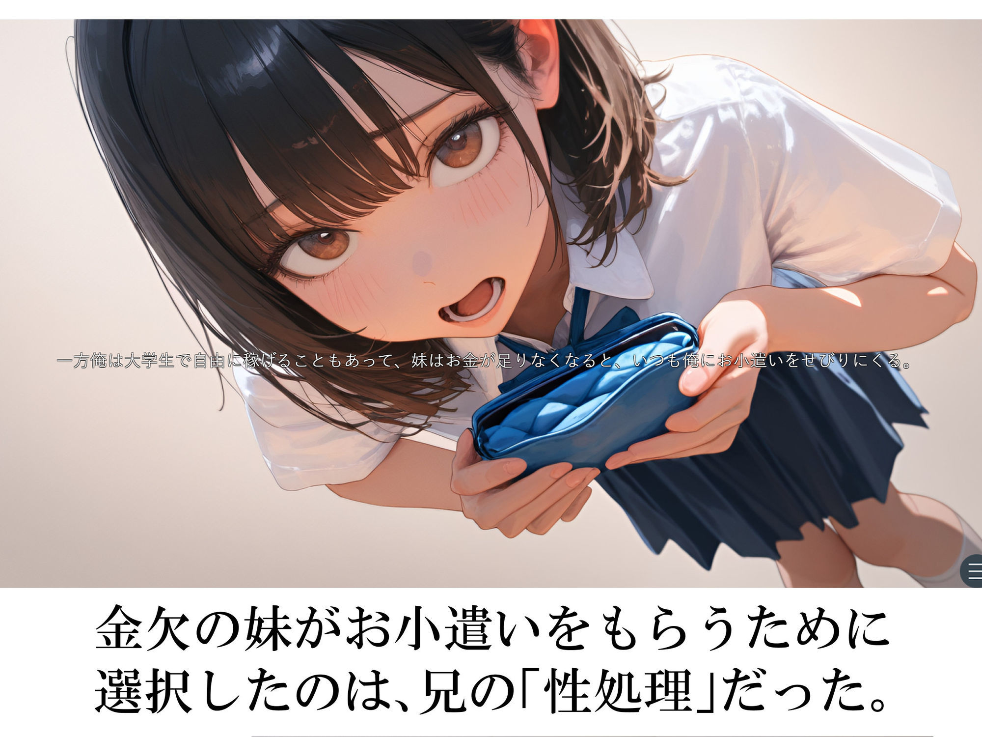 【2026年】兄の性欲処理でお小遣いを稼ぐ妹レビュー｜実妹シミュレーション サンプル画像